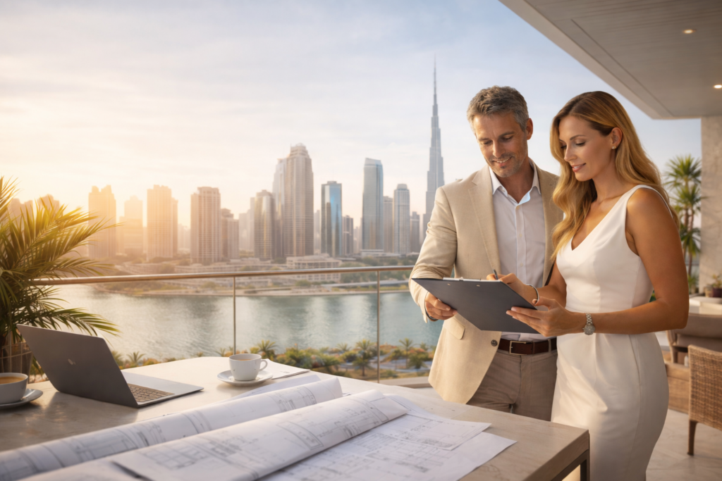 Inspektion af ejendom i Dubai