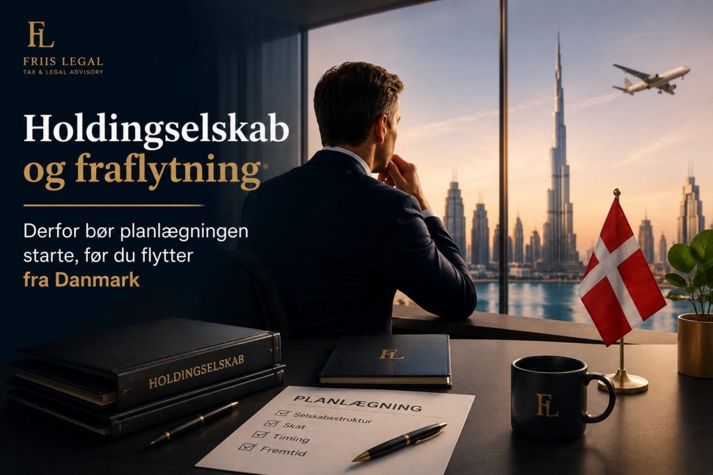 Holdingselskab ved fraflytning til udlandet